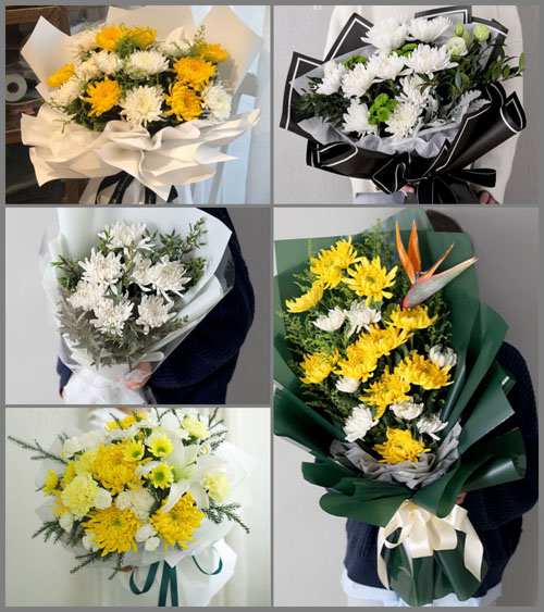 广西钦州灵山县丰塘镇白事花束代送